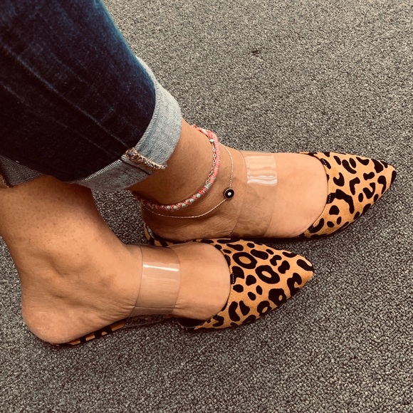 Ladies pointed toe flat mules - Picture 3 of 4